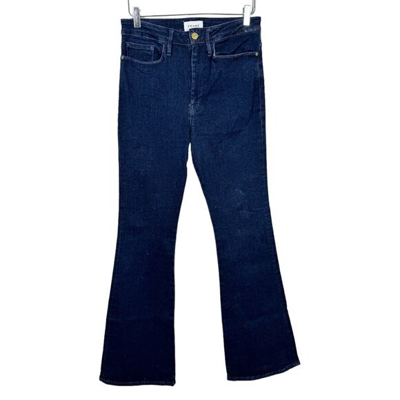 Frame Denim Le One Flare Jean 2 29-34 Adaptable Keller High Rise Stretch Retro - Picture 2 of 9